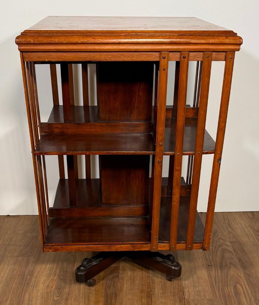 Edwardian Rotating Bookcase - 4
