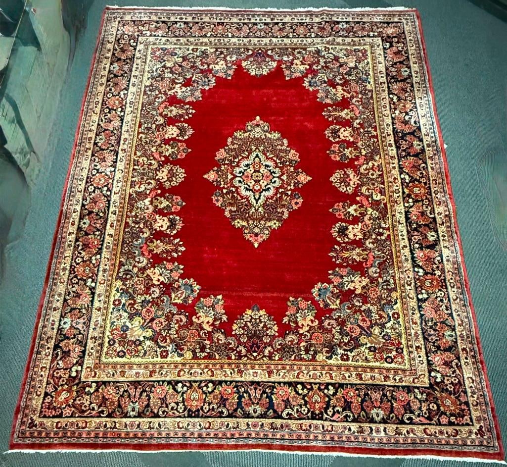 Vintage Persian Mashad Carpet 13'5" x 10'2" (1 of 11)