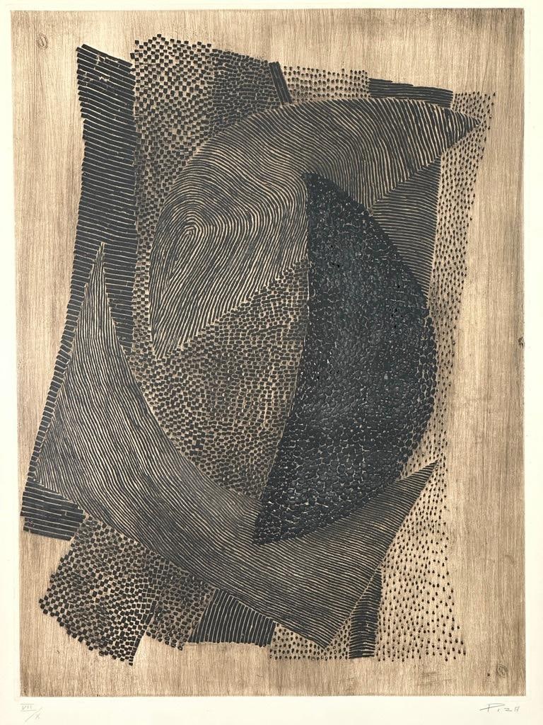 Arthur Luiz Piza Etching, Untitled Abstraction (1 of 13)