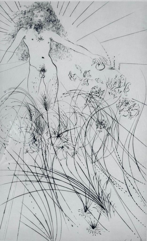 Salvador Dali Etching, "I Am My Beloved" (1 of 7)