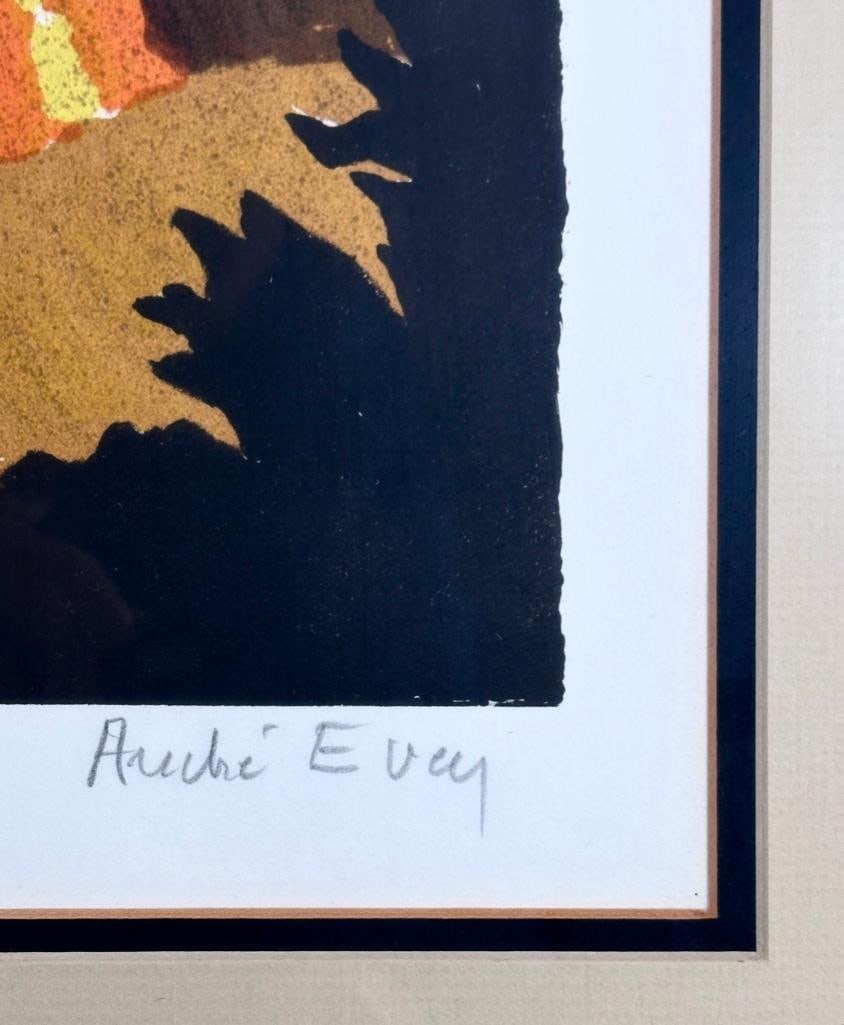 Andre Even Lithograph, "Orange Symphony" - 3