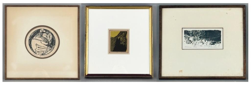 T. Tucker, Three Prints, "Captive," "Moors," and Female Nude (1 of 19)
