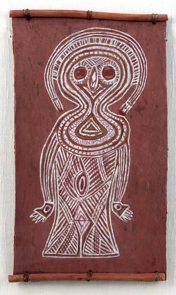 Aboriginal Painting on Bark, Namorodo Spirit (1 of 6)