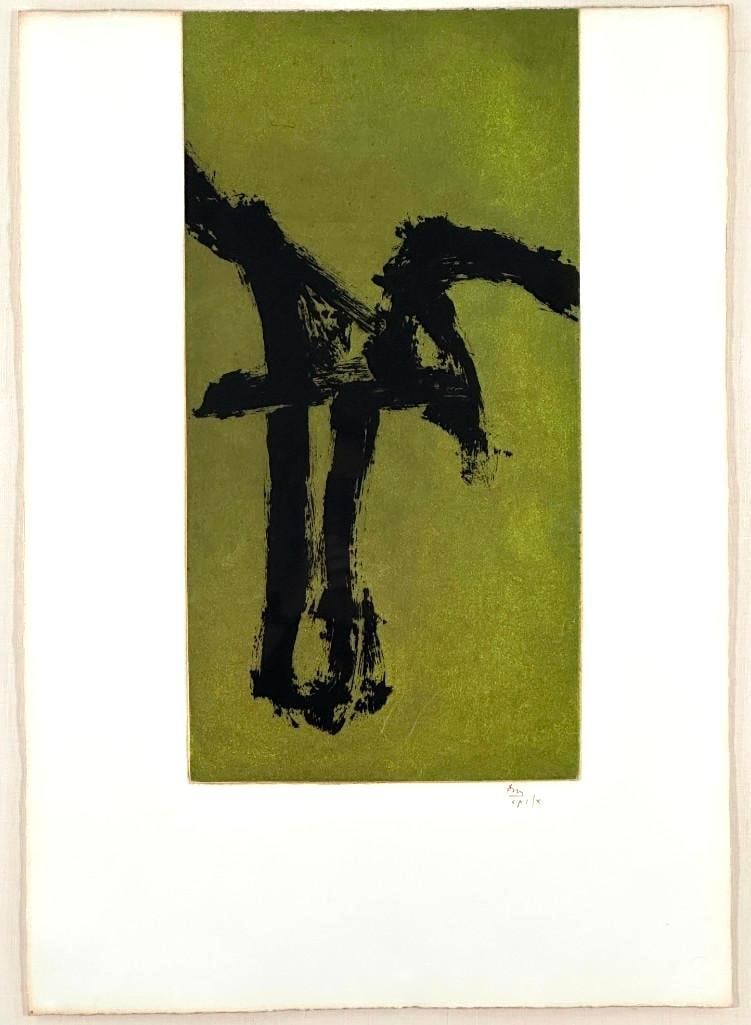 Robert Motherwell Aquatint, "Primal Sign IV" (1 of 13)