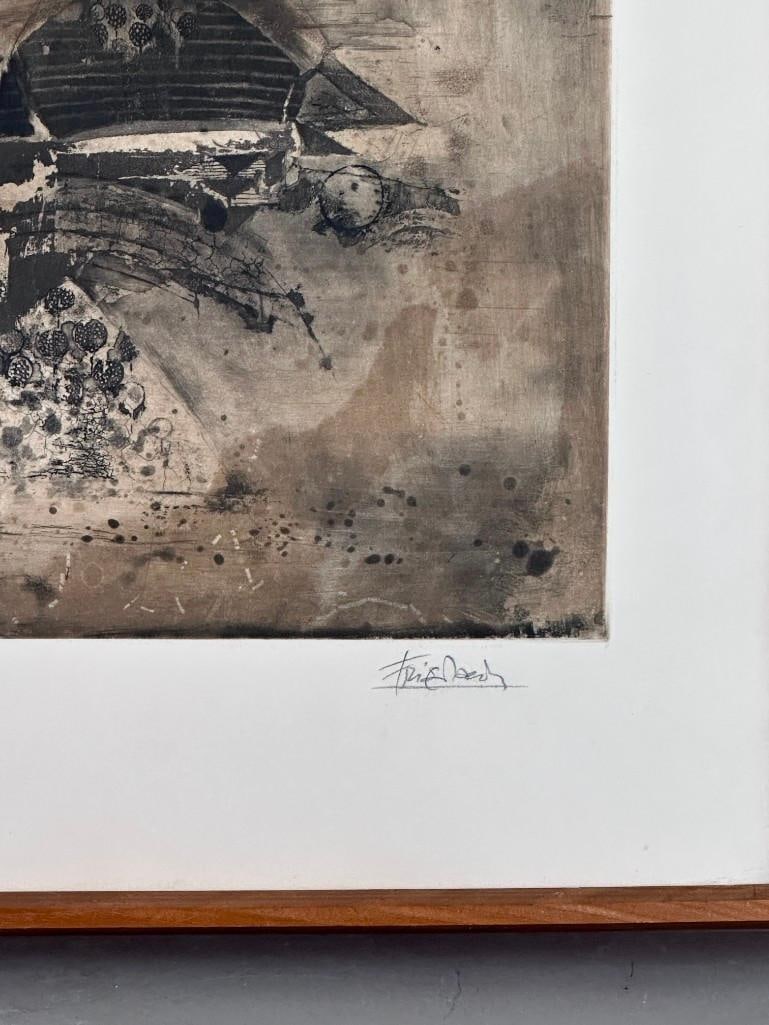 Johnny Friedlander Etching, Abstraction - 3