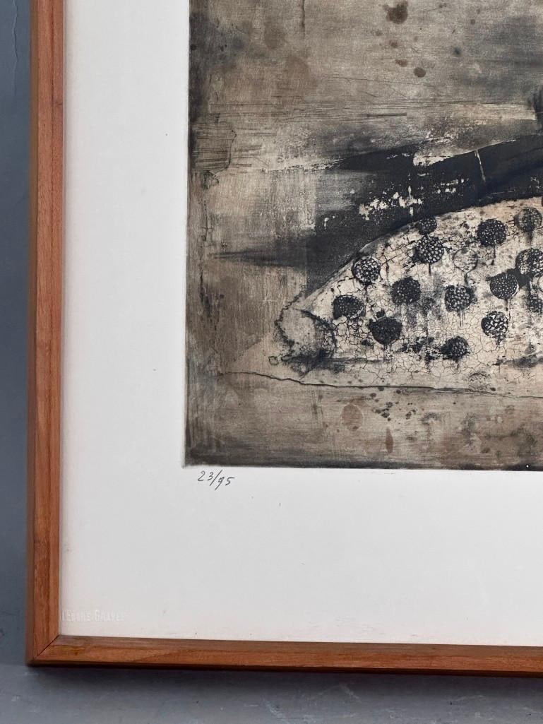 Johnny Friedlander Etching, Abstraction - 4