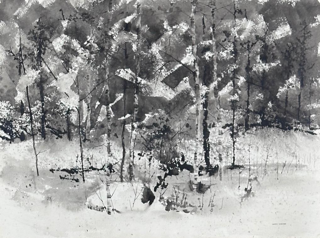 Harry Greaver Watercolor, Birch Forest (1 of 7)