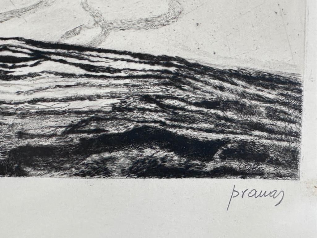 Pranas Gailius Etching, "Expression VI" - 3