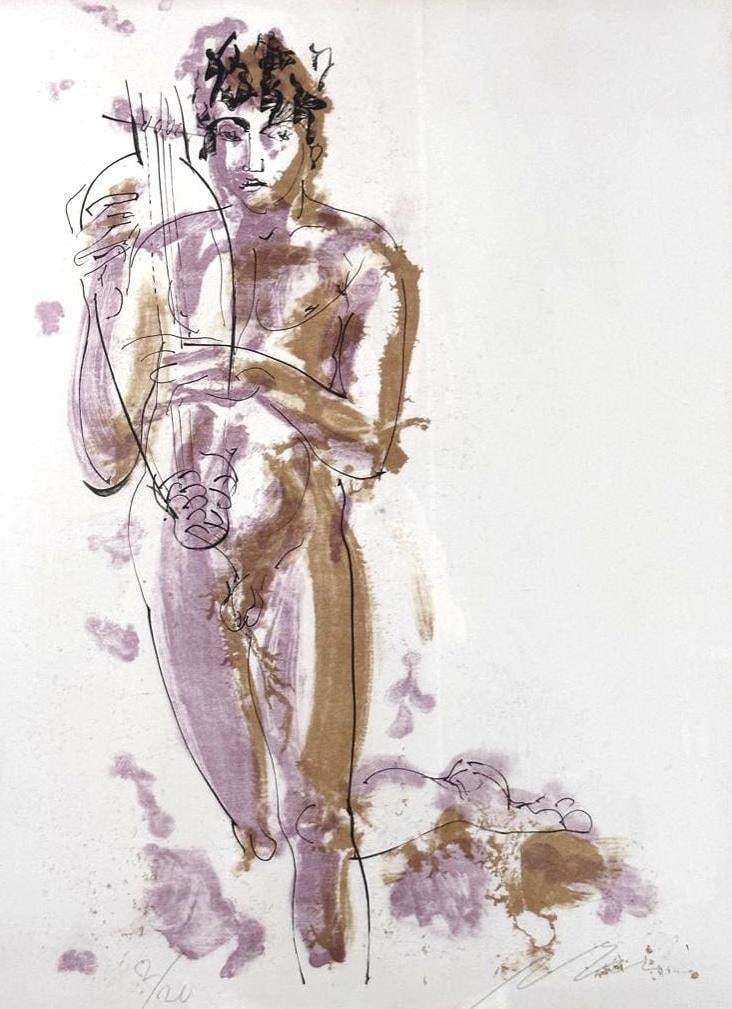 Hans Erni Lithograph, Orpheus (1 of 7)