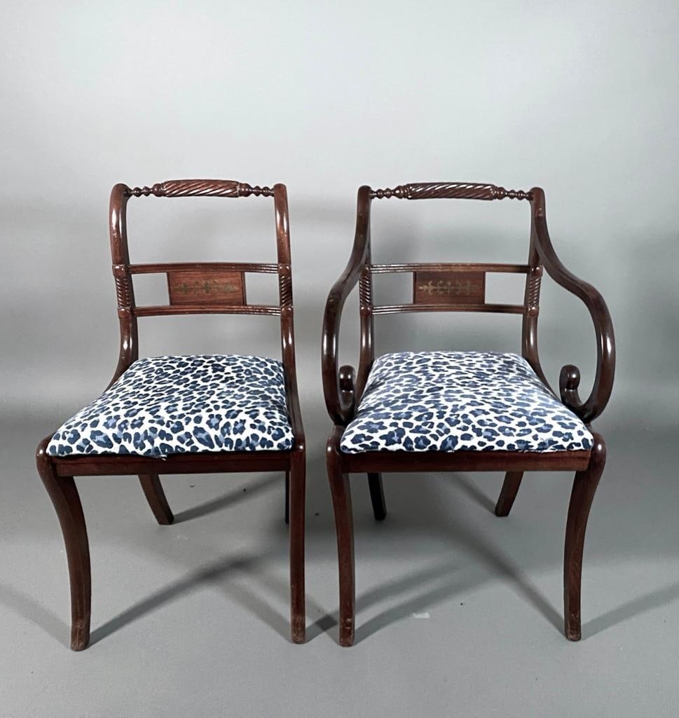 Six Regency Dining Chairs - 3