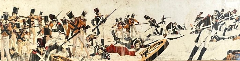 Robert Ball Illustration, 19th Century Battle Scene (1 of 9)