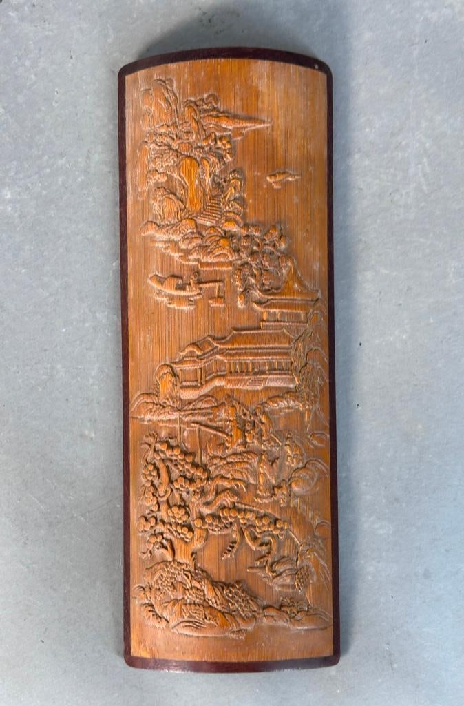 Chinese Carved Bamboo Wrist Rest (1 of 5)