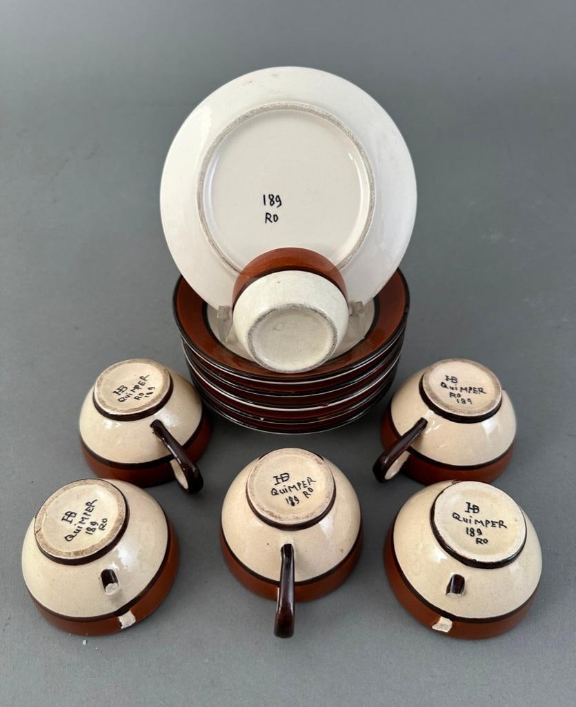 Quimper Faience Assorted Service - 5