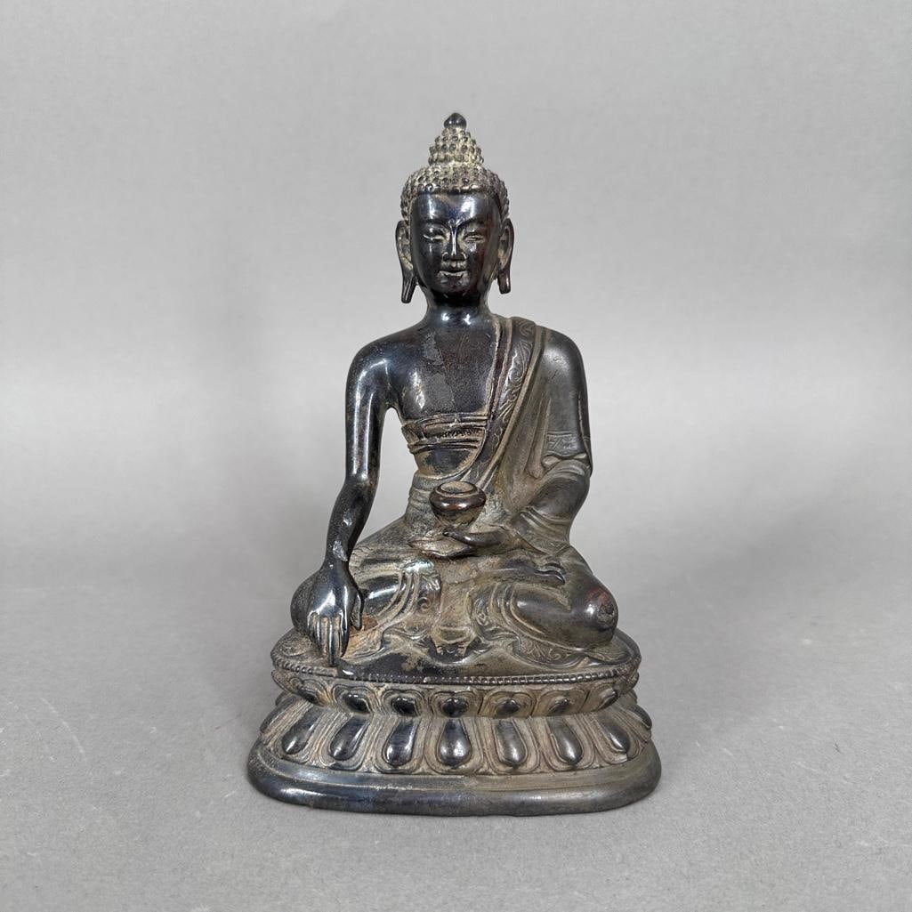 Ming Style Bronze of Seated Sakyamuni Buddha, Chinese (1 of 6)