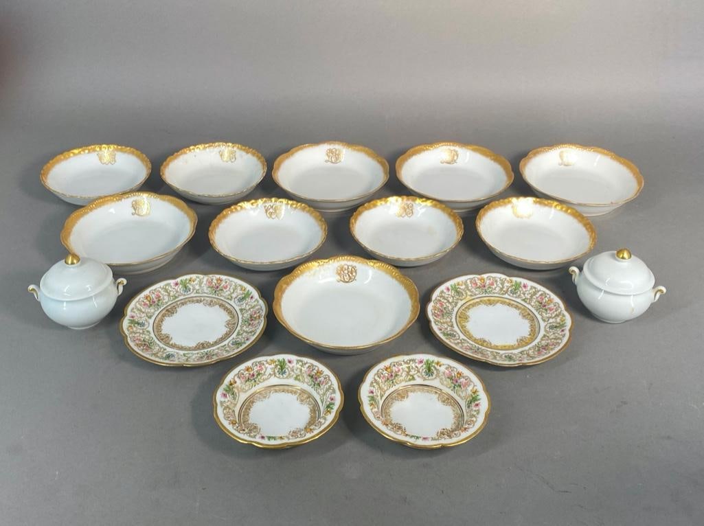 Haviland, Limoges and C.A R. Francais Porcelain Dishes (1 of 12)
