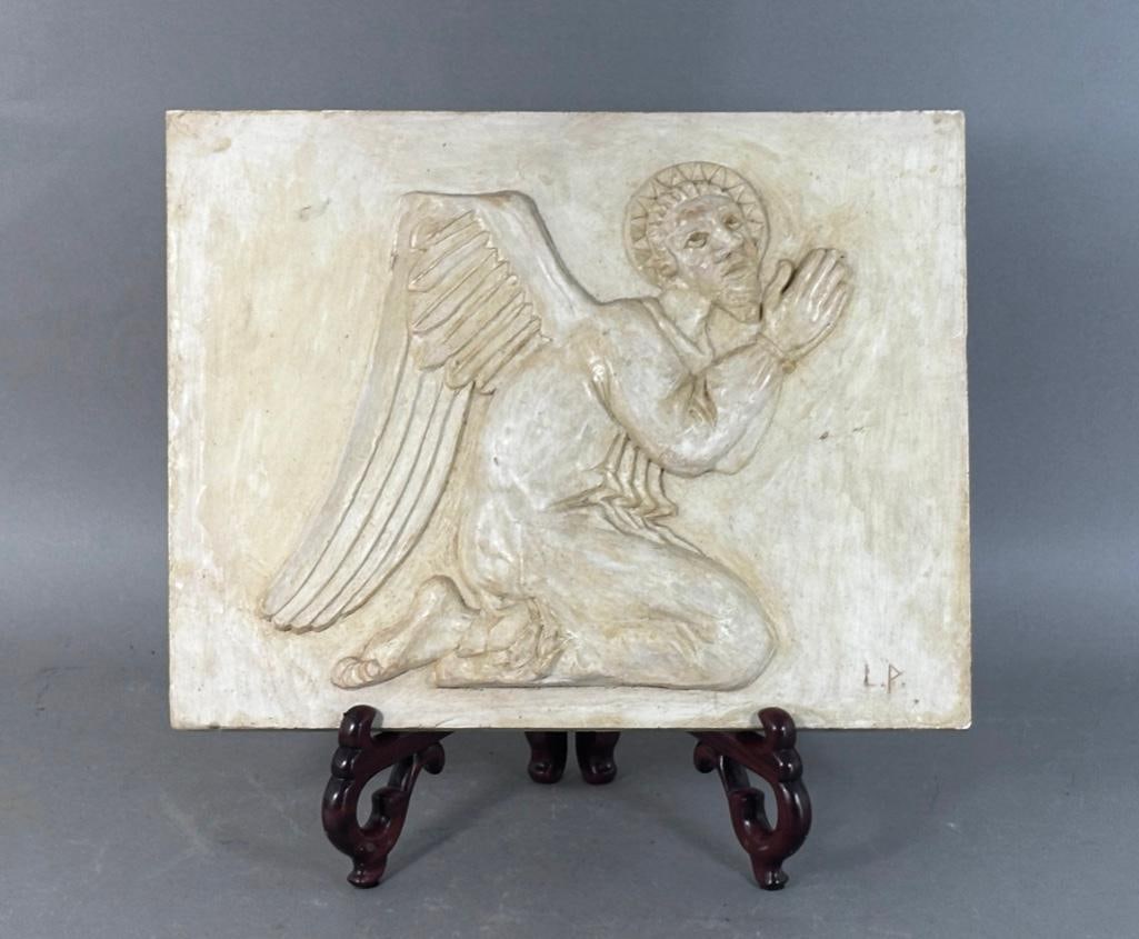 Carved Plaster Relief of an Angel (1 of 6)
