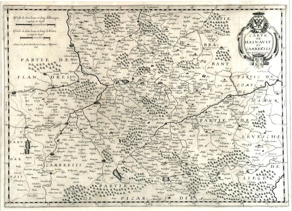 "Carte de Cambresis, par de val Geographe...", Mariette and De Val, ca. 1650 (1 of 12)