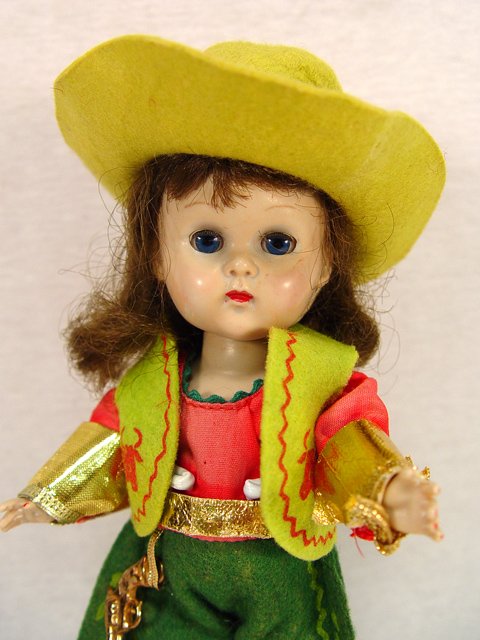 8in.Ginny Cowgirl Doll c1950s. - 2