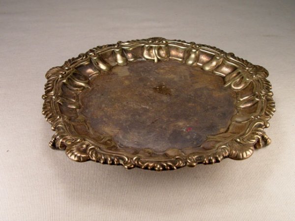 Fancy Victorian Footed Silverplate Dish.C1880s.