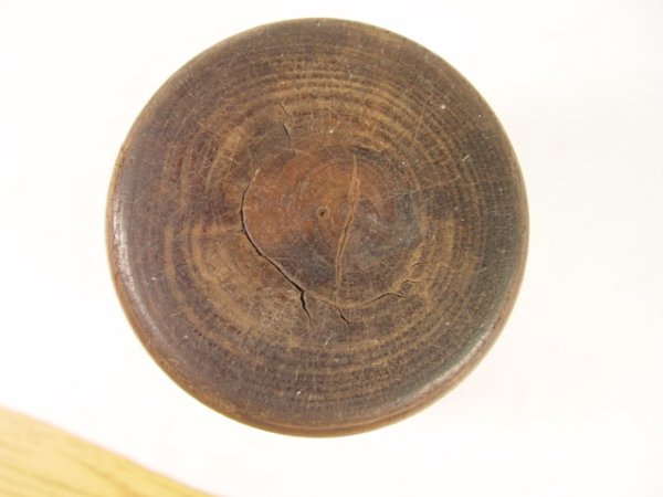 Large Antique Wood Morter & Pestal.C1800s.  - 3
