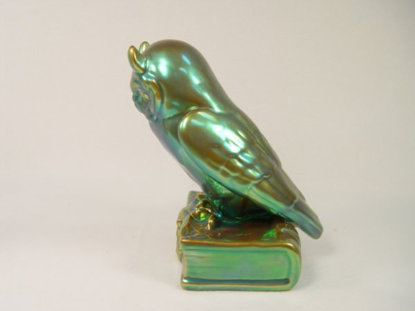 Zsolnay-Hungary Porcelain Owl and Eagle.  - 3