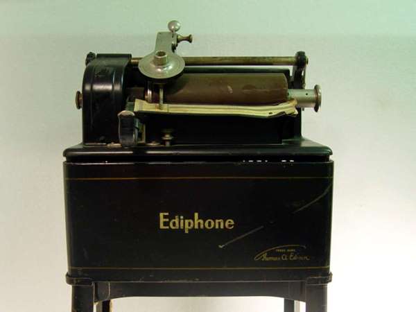 Thomas Edison Ediphone on Original Stand. - 2