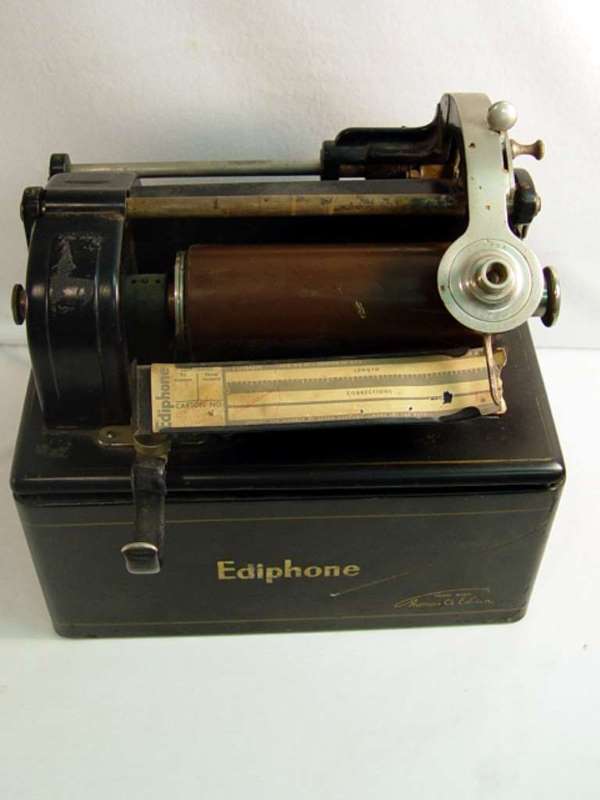Thomas Edison Ediphone on Original Stand. - 3