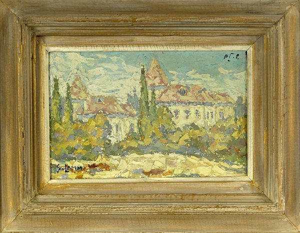 Original Oil on Canvas Landscape Signed S.Lamm.