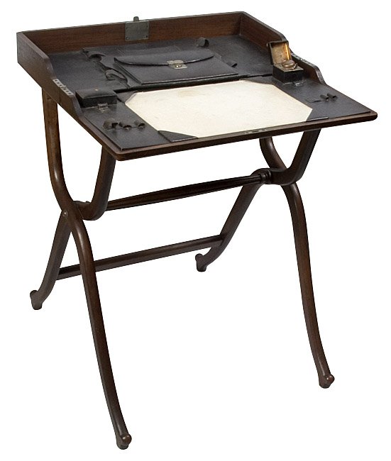 Military Campaign Desk. late 1800s.