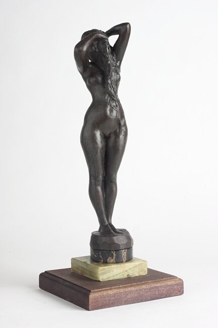 Art Deco Cast Iron Nude Statue