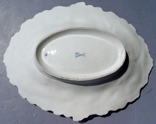 19th Centrury MEISSEN LARGE PORCELAIN PLATE - 3