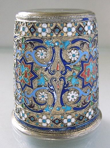 Russian Silver-gilt and Enamel Cup by I. Rubsov - 3