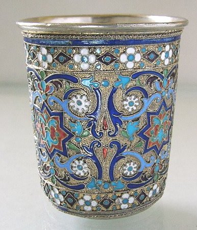 Russian Silver-gilt and Enamel Cup by I. Rubsov - 4