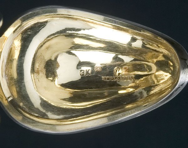 Russian Silver-Mounted Glass Claret Jug by Morozov. - 2
