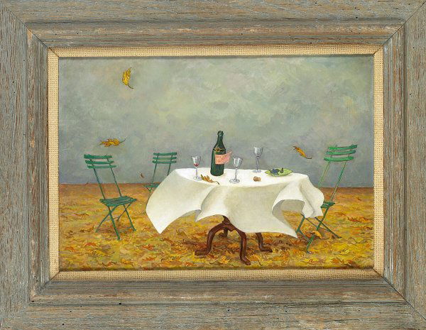 Emlen ETTING (1905-1992) Wine for Adien.: Emlen ETTING (1905-1992) Wine for Adien. Signed, dated 1950. Lent by Mr. and Mrs. Cummins Catherwood, Philadelphia. 16 X 23 in., frame 25 X 32 in.