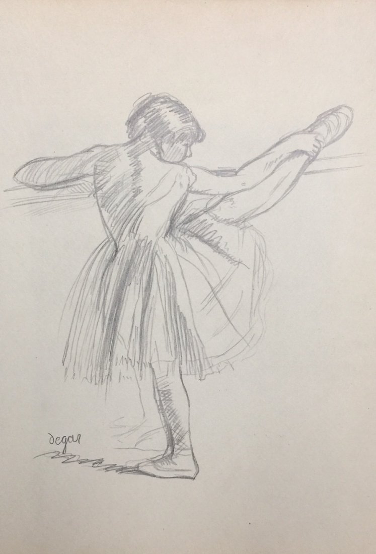 Edgar Degas graphite on paper (1 of 5)