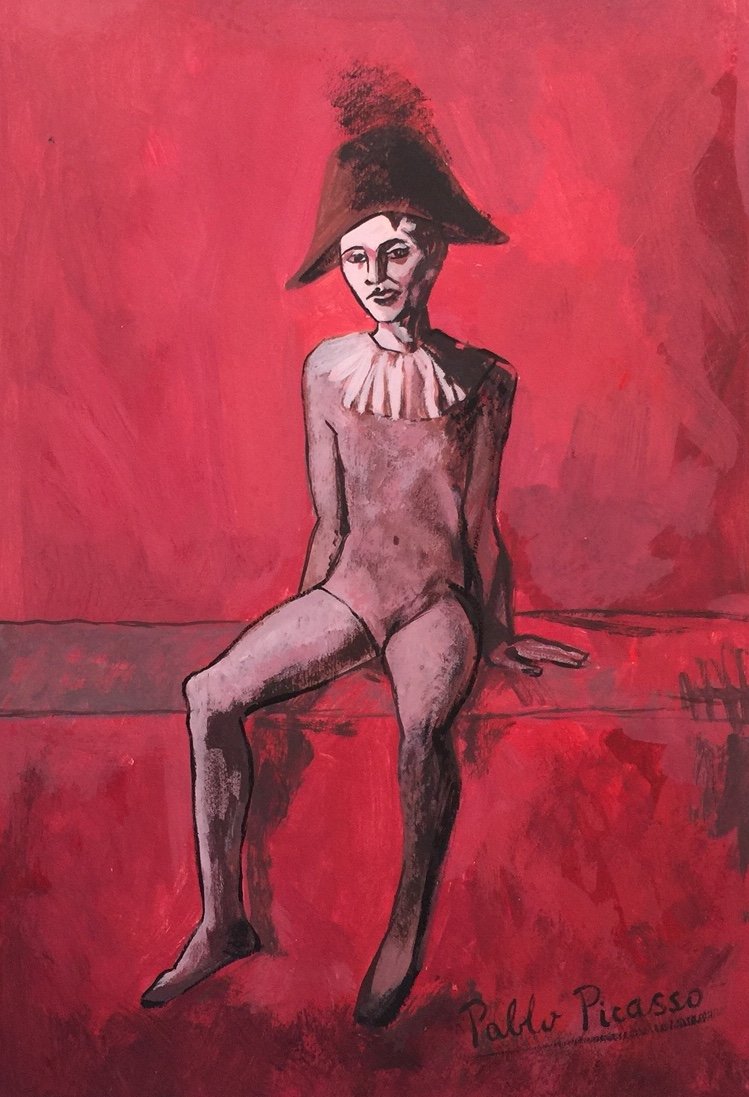 Pablo Picasso tempera on paper (1 of 5)