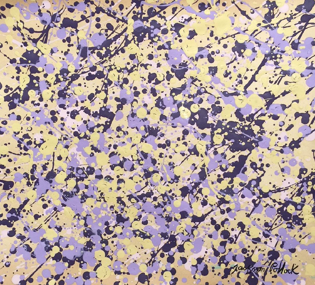 Jackson Pollock mixed media on paper (1 of 5)