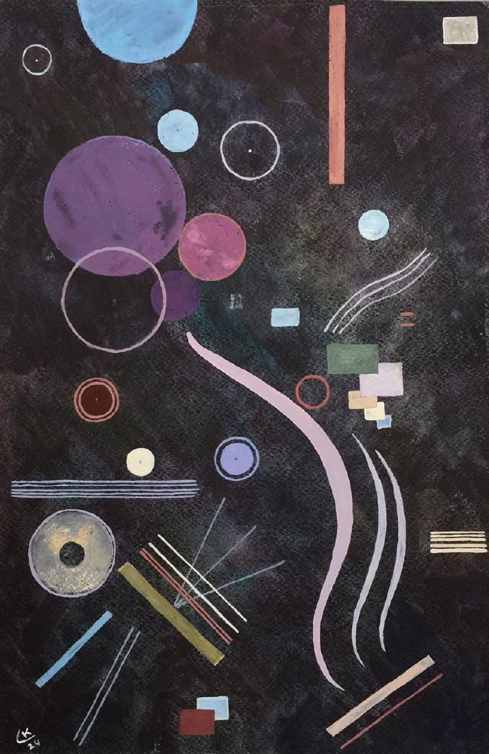 Wassily Kandinsky tempera, watercolor on paper (1 of 5)