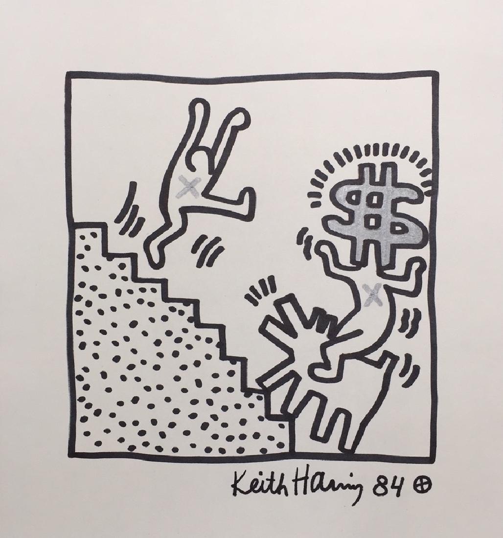 Mixed Media on paper signed Keith Haring (1 of 6)