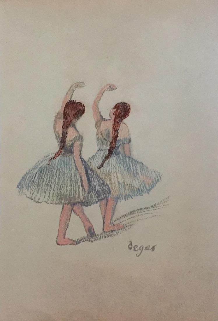 Edgar Degas pastel on paper style (1 of 5)