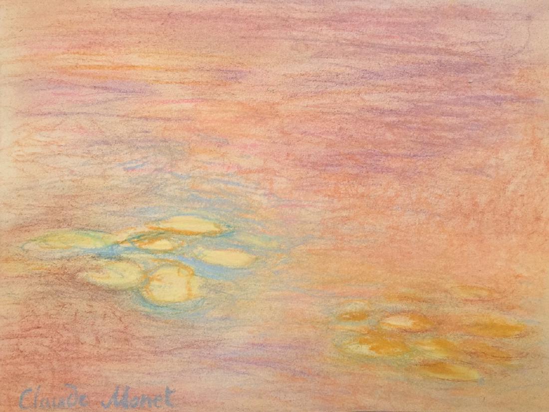 Claude Monet pastel on paper style (1 of 8)