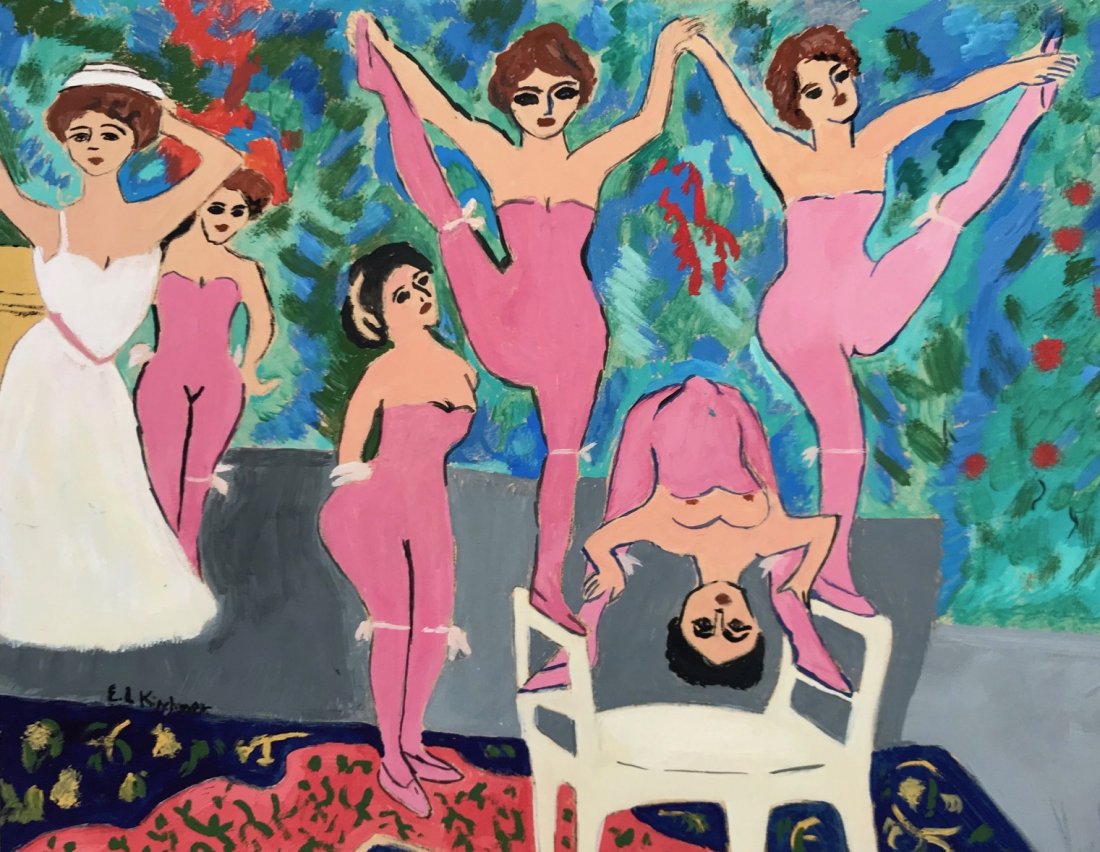 Ernst Ludwig Kirchner tempera on paper style (1 of 7)