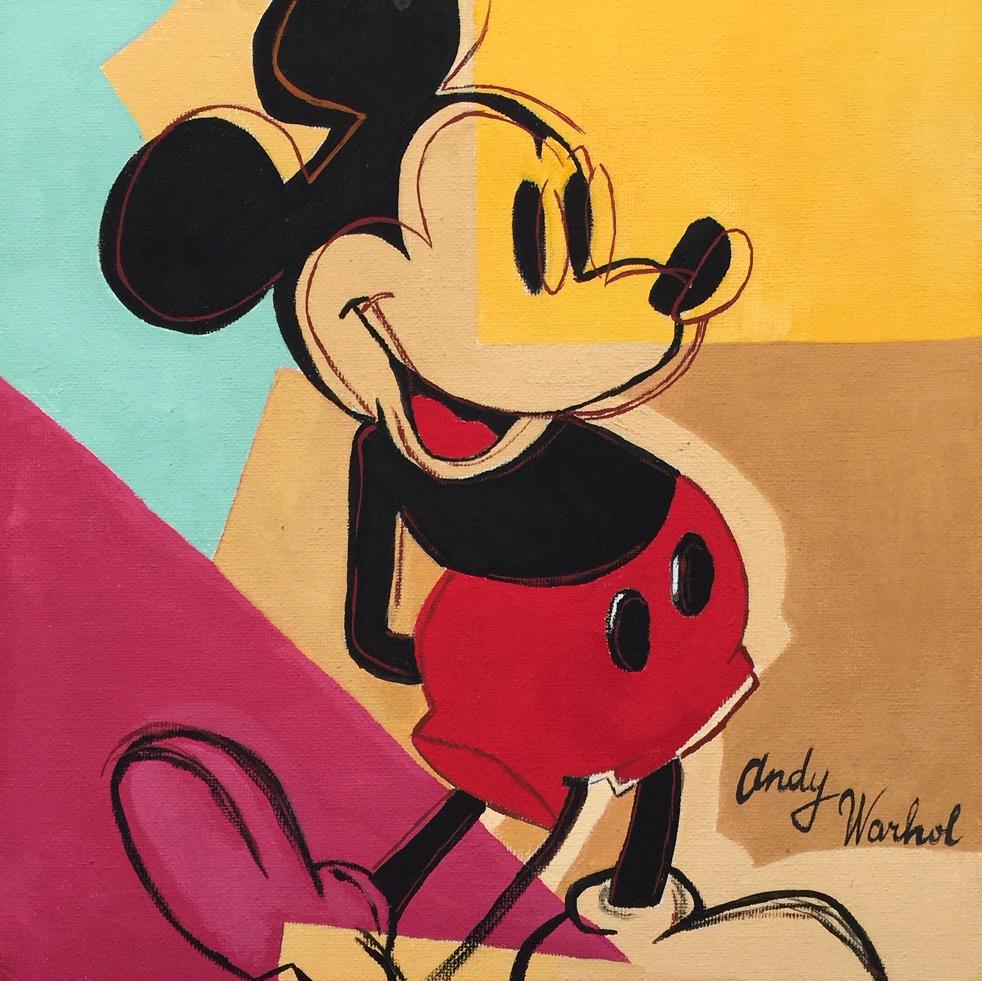 Andy Warhol tempera, canvas on cardboard American (1 of 7)