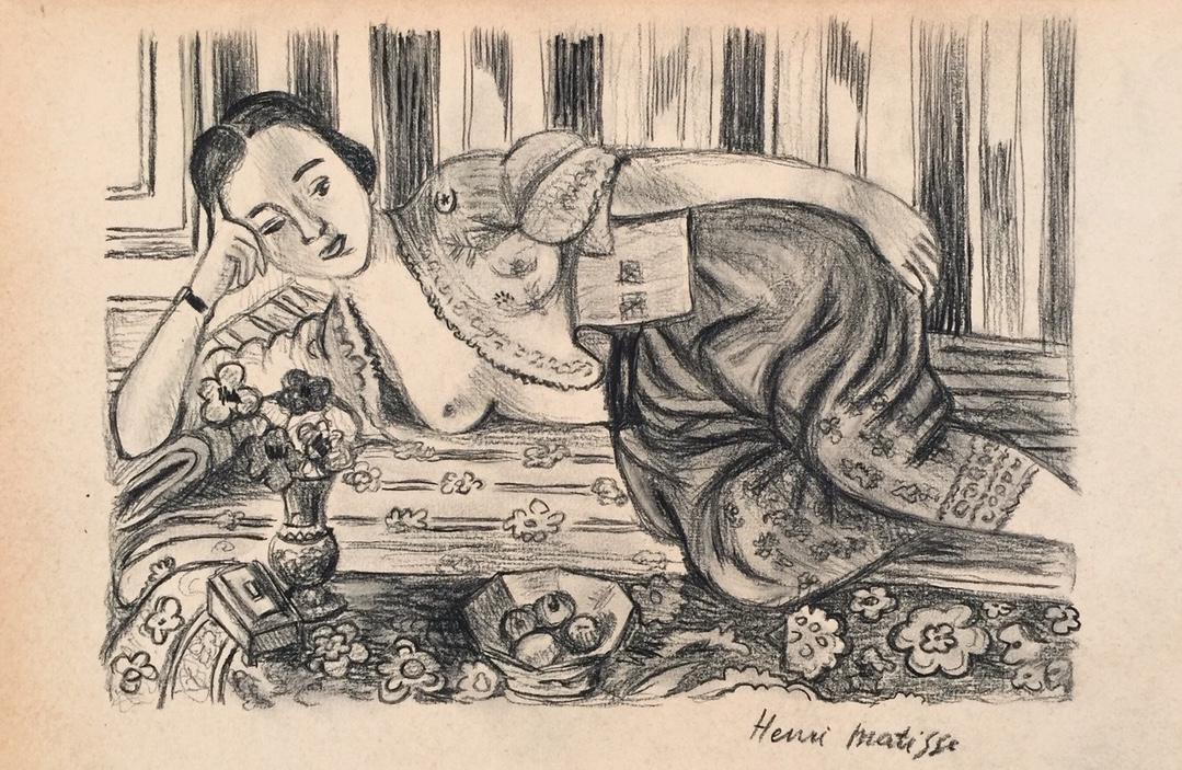 Henri Matisse charcoal on paper expressionism (1 of 5)