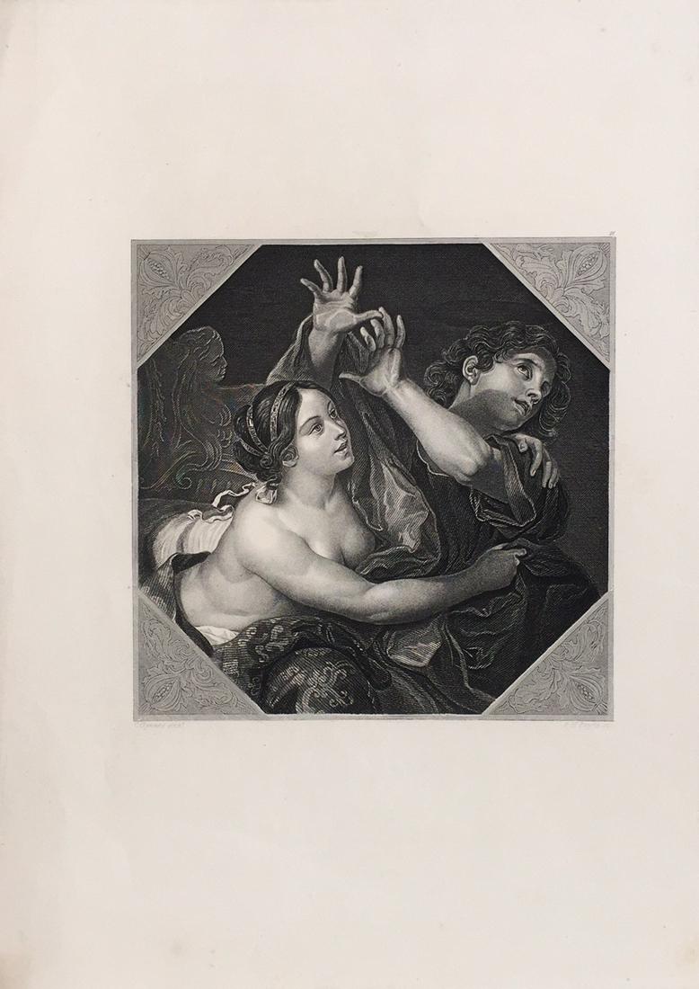 Engraving On Paper Signed In Print C. Cignani (1 of 7)