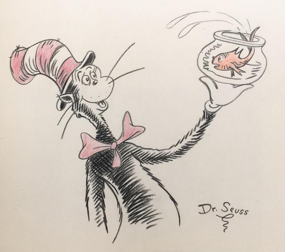 Crayon on paper Dr. Seuss Cat (1 of 5)