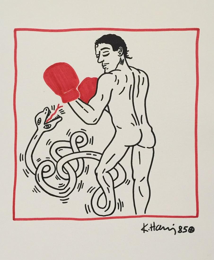 Keith Haring ink on paper American Pop Art (1 of 6)