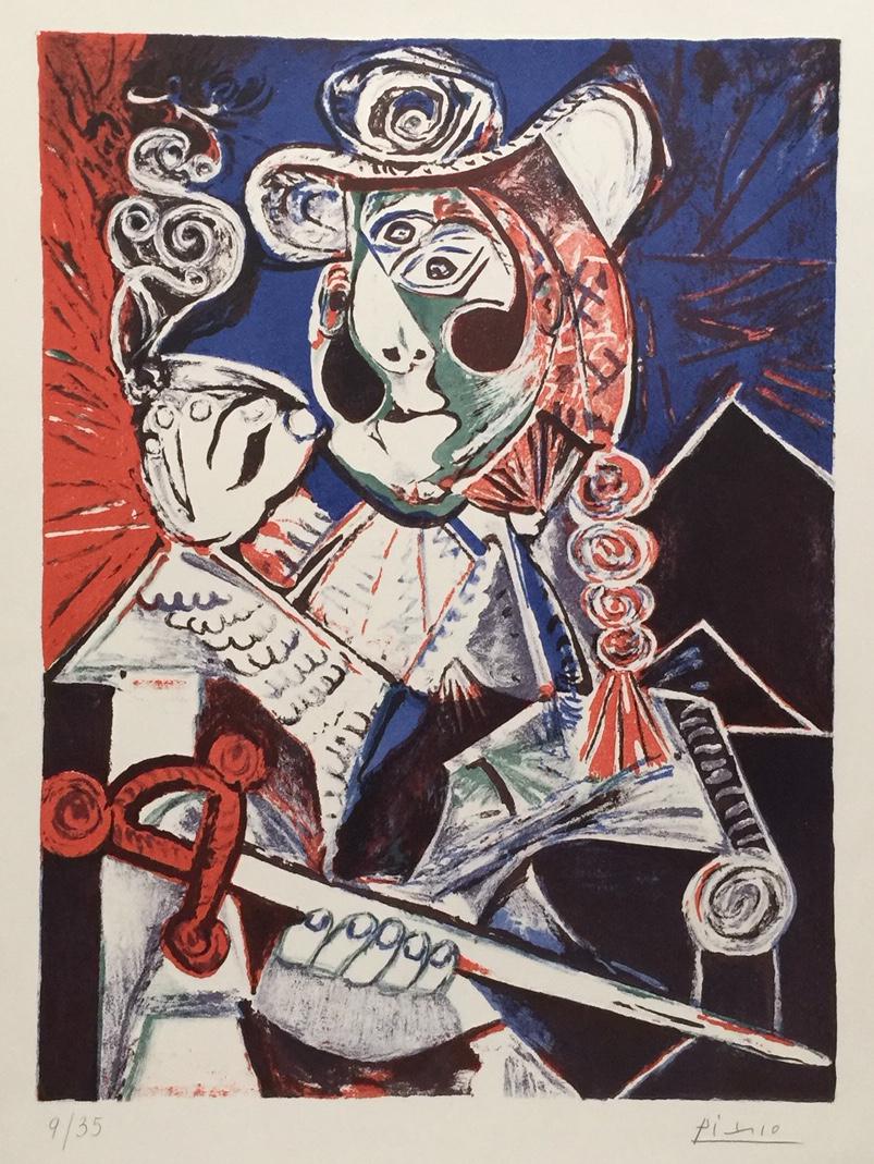 Pablo Picasso lithograph cubism art musketeer (1 of 7)