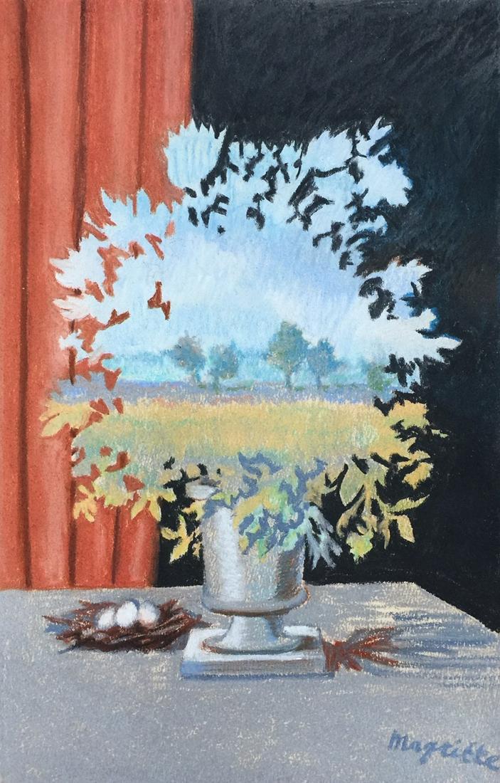 Rene Magritte mixed media on paper Belgian Surrealist (1 of 5)